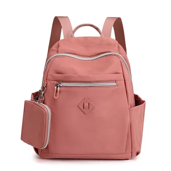 Женский водонепроницаемый нейлоновый рюкзак для путешествий, противоугонный Стильный рюкзак, повседневная минималистичная школьная сумка большой емкости для девочек-подростков