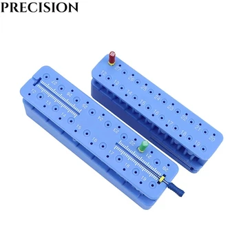 1 шт. пластиковые стоматологические эндо-измерительные автоклавируемые эндодонтические напильники для блоков, линейка инструментов стоматолога, синий инструмент для эндо-блоков