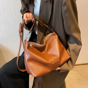 Женские роскошные сумки через плечо, высококачественная кожаная сумка через плечо, повседневная универсальная сумка, Женская сумка-мессенджер 2023, Простой дизайн, сумка-мессенджер