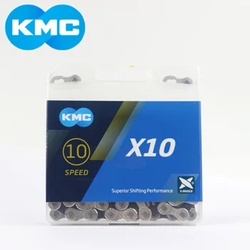 KMC X10 X10.93 Цепь 10 20 30 Скоростей Горный Велосипед Велосипедная Цепь Оригинал X10 MTB Дорожный Велосипед 116L Цепи