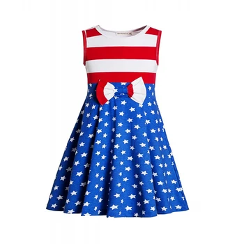 Патриотическое платье, платье Четвертого июля, Платье для девочек на День независимости, платье 4 июля, платье в звездную полоску, платье в звездную полоску.