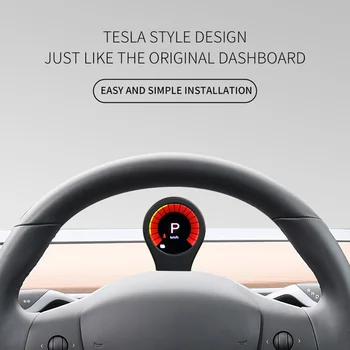 Для модели 3 Y Головной дисплей HUD, цифровой инструмент, ЖК-дисплей, Беспроводное зарядное устройство для автомобиля Tesla Model 3 Y, аксессуары