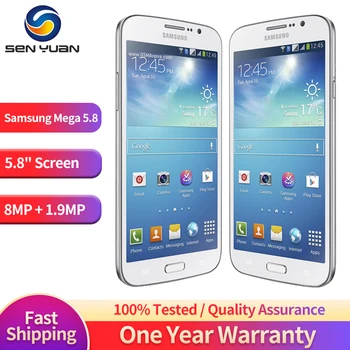 Оригинальный Samsung Galaxy Mega 5.8 I9152 3G Мобильный телефон с двумя SIM-картами 5.8 