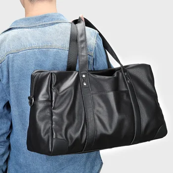 Мужская сумка для улицы, мужская сумка через плечо из воловьей кожи, портативная дорожная сумка большой емкости, сумка-мессенджер из натуральной кожи на плечо