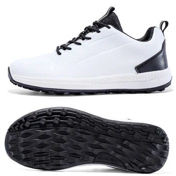 Новая водонепроницаемая обувь для гольфа, мужские кроссовки для гольфа большого размера 40-47, профессиональные кроссовки для гольфа, противоскользящая обувь для ходьбы, качественная обувь для ходьбы