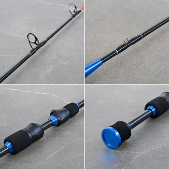 Удочка для подледной ловли с жестким регулируемым плотом Blue 2 Carbon Ultralight Solid Hard Adjustable Raft Outdoor Fishing Ice Carving Rod