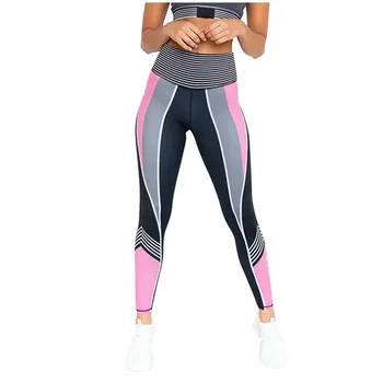 Спортивные штаны для йоги, тонкие брюки-карандаш с принтом снизу, женские Леггинсы для тренировок, Спортивные брюки для фитнеса, бега, Тренировочные брюки