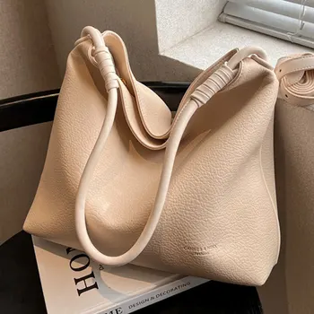 Брендовая Дизайнерская Женская сумка через плечо из искусственной кожи, модная сумка через плечо, Большая Вместительная сумка-бродяга, тренд 2023 года